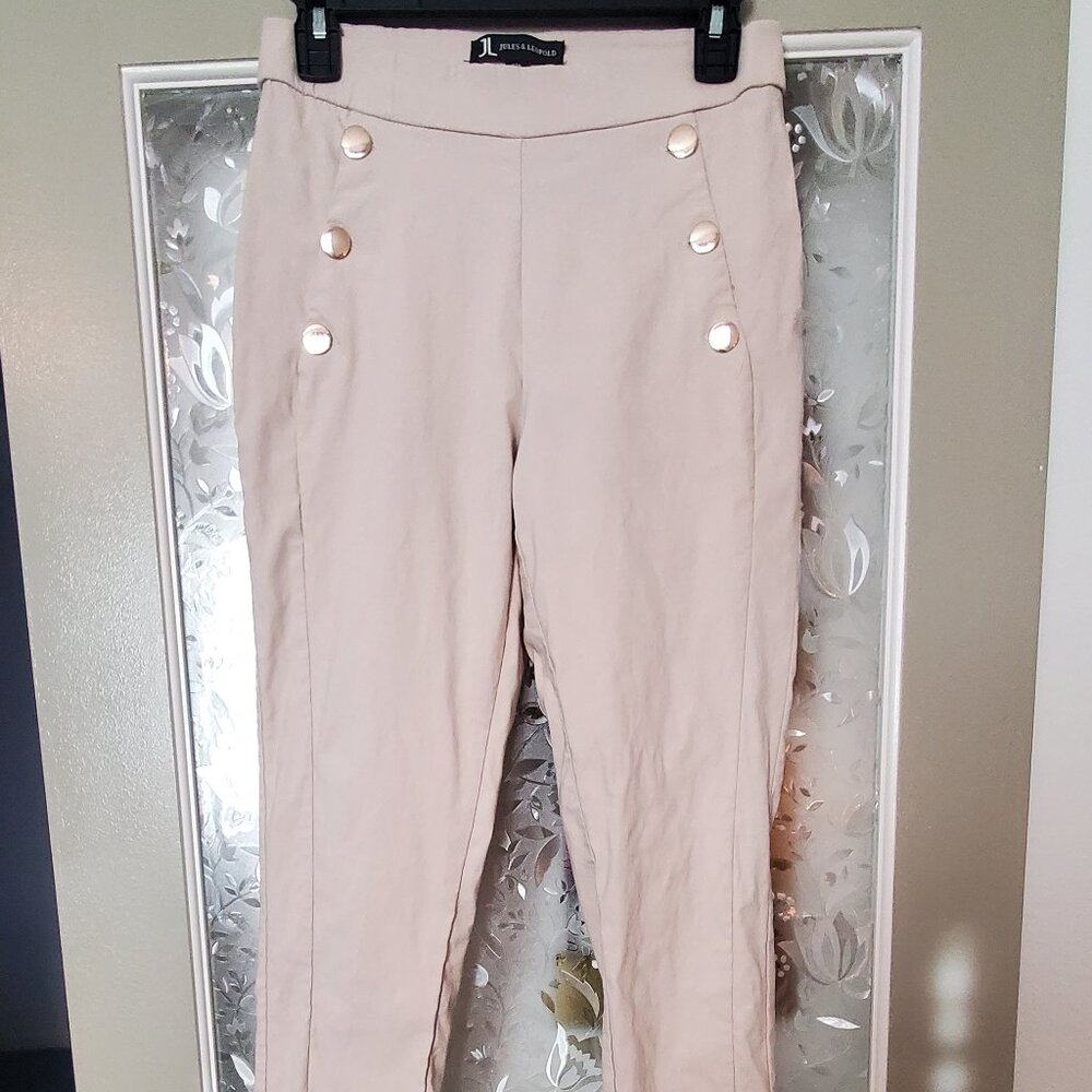 Tan Jules & Leopold Pull On Ankle Pants - size S